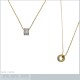 Pendentif Plaqué or 18 carats et Oxydes de Zirconium