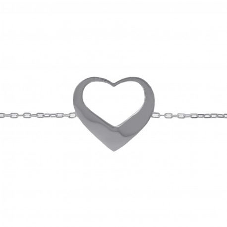 Bracelet Coeur en Argent 925