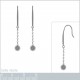 Boucles d'oreilles boule en Argent 925 rhodié