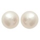 Boucles d'oreilles Perle d'imitation 6mm et tige en Argent 925