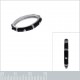 Bague en Argent 925 et émail noir