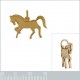 Pendentif Cheval Plaqué or 18 carats