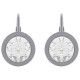 Boucles d'oreilles en Argent 925 rhodié et Oxyde Zirconium