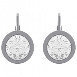 Boucles d'oreilles en Argent 925 rhodié et Oxyde Zirconium