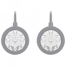 Boucles d'oreilles en Argent 925 rhodié et Oxyde Zirconium