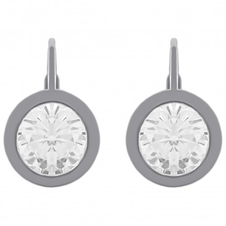 Boucles d'oreilles en Argent 925 rhodié et Oxyde Zirconium