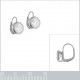 Boucles d'oreilles en Argent 925 rhodié et Oxyde Zirconium