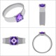 Bague en Argent 925 rhodié et Oxyde Zirconium violet