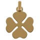 Pendentif Trèfle à 4 feuilles Plaqué or 18 carats