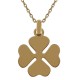 Pendentif Trèfle à 4 feuilles Plaqué or 18 carats
