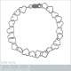 Bracelet Coeurs en Argent 925