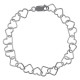 Bracelet Coeurs en Argent 925