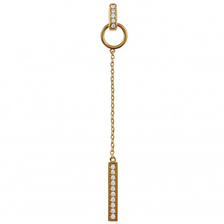 Pendentif  Plaqué or 18 carats et Oxydes de Zirconium