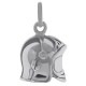 Pendentif Casque de Pompier 3D en Argent 925 rhodié