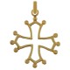 Pendentif Croix Occitane Plaqué or 18 carats