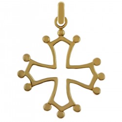 Pendentif Croix Occitane Plaqué or 18 carats