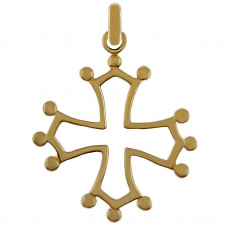 Pendentif Croix Occitane Plaqué or 18 carats