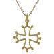 Pendentif Croix Occitane Plaqué or 18 carats