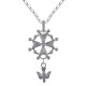 Pendentif Croix Protestante Huguenote en Argent 925