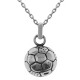 Pendentif Ballon de Football en Argent 925 rhodié