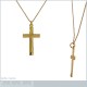 Pendentif Croix Plaqué or 18 carats