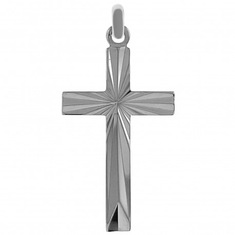 Pendentif Croix en Argent 925 rhodié