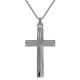 Pendentif Croix en Argent 925 rhodié