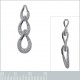 Pendentif en Argent 925 rhodié et Oxydes Zirconium