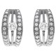 Boucles d'oreilles en Argent 925 rhodié et Oxydes Zirconium