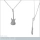 Pendentif Guitare en Argent 925