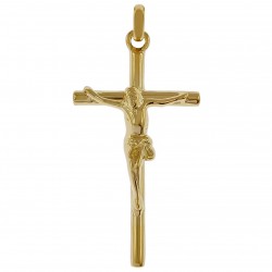 Pendentif Croix Christ Plaqué or 18 carats