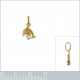 Pendentif Dauphin Plaqué or 18 carats et Cristal