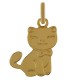 Pendentif chaton Plaqué or 18 carats