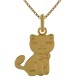 Pendentif chaton Plaqué or 18 carats