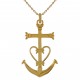 Pendentif 3 Fortunes Plaqué or 18 carats