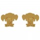 Boucles d'oreilles enfant Plaqué Or 18 carats