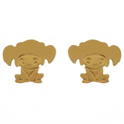 Boucles d'oreilles enfant Plaqué Or 18 carats