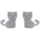 Boucles d'oreilles Chaton en Argent 925