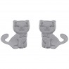 Boucles d'oreilles Chaton en Argent 925