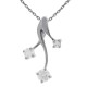 Pendentif en Argent 925 rhodié et Oxydes Zirconium