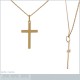 Pendentif Croix Plaqué or 18 carats
