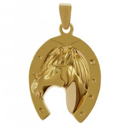 Pendentif Fer à cheval Plaqué or 18 carats