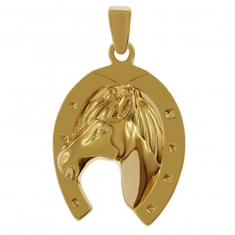 Pendentif Fer à cheval Plaqué or 18 carats