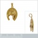 Pendentif Fer à cheval Plaqué or 18 carats