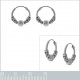 Boucles d'oreilles Créoles Tribal en Argent 925