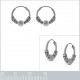 Boucles d'oreilles Créoles Tribal en Argent 925