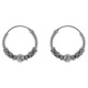 Boucles d'oreilles Créoles Tribal 16mm en Argent 925
