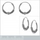 Boucles d'oreilles Créoles Tribal 16mm en Argent 925