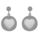 Boucles d'oreilles Coeur en Argent 925 et Nacre