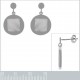 Boucles d'oreilles en Argent 925 et Nacre